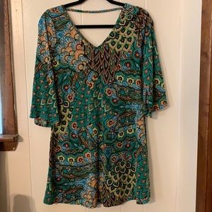 Boho hippie bell sleeve dress